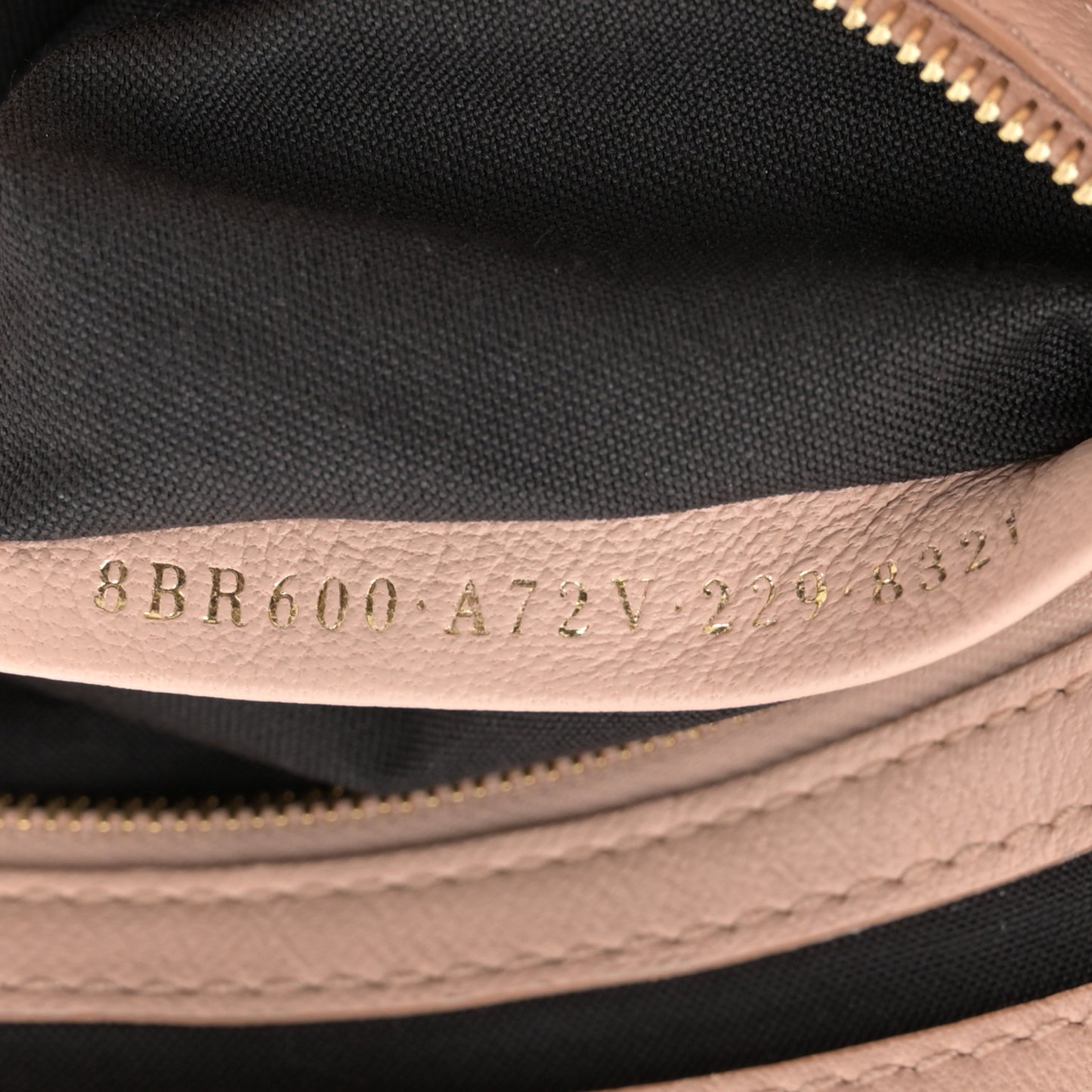 Nappa FF 1974 Embossed Baguette Rosa Quarzo