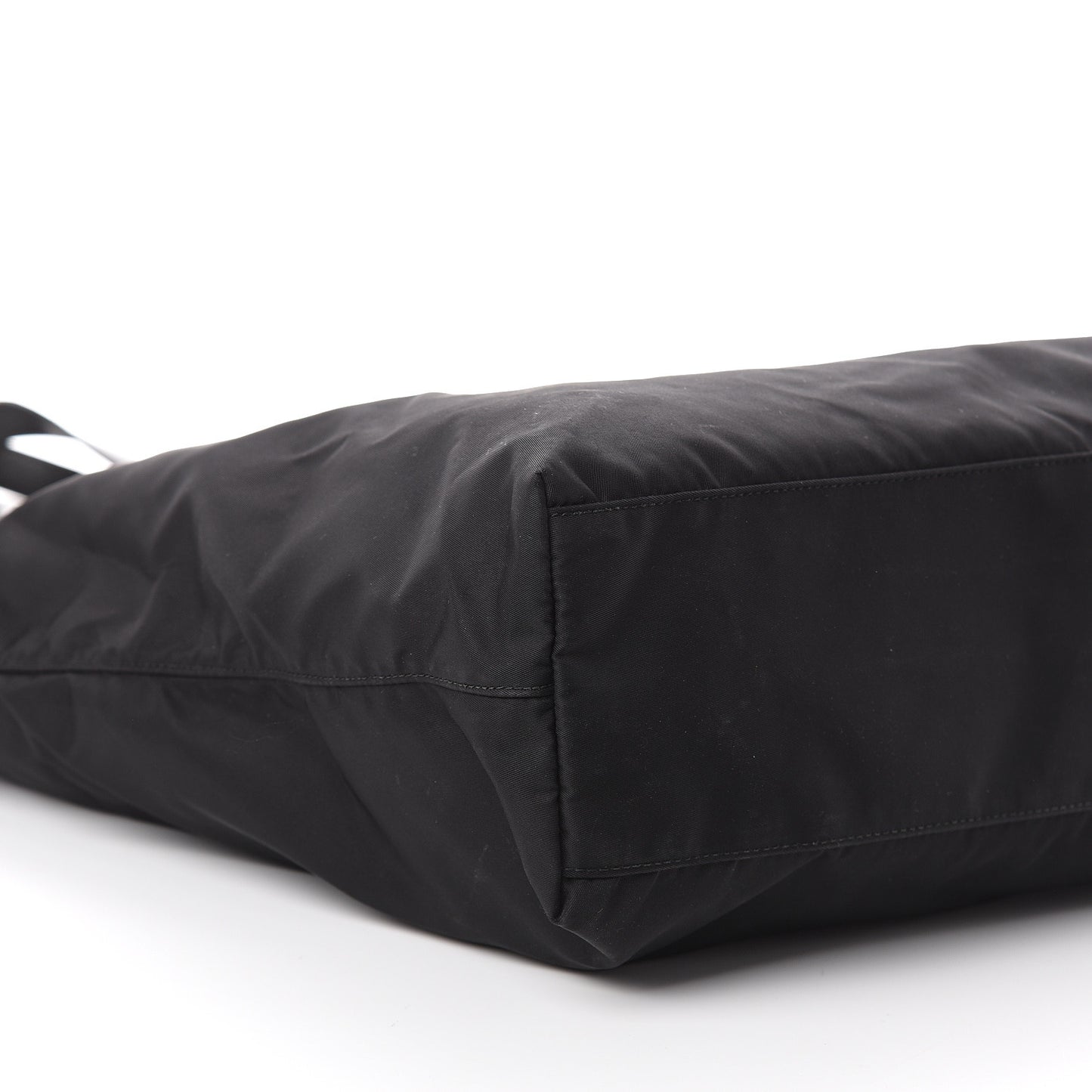 Tessuto Nylon Soft Calf Tote Nero Black