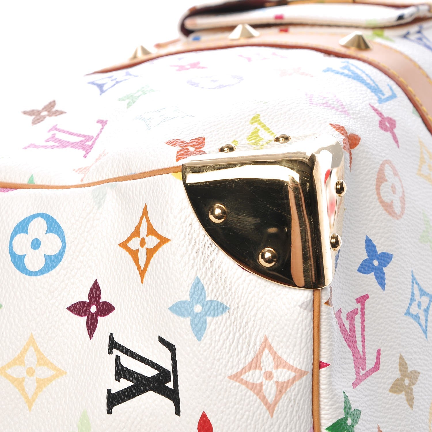 Louis Vuitton Monogram Multicolor Keepall 45 White 10 of 12