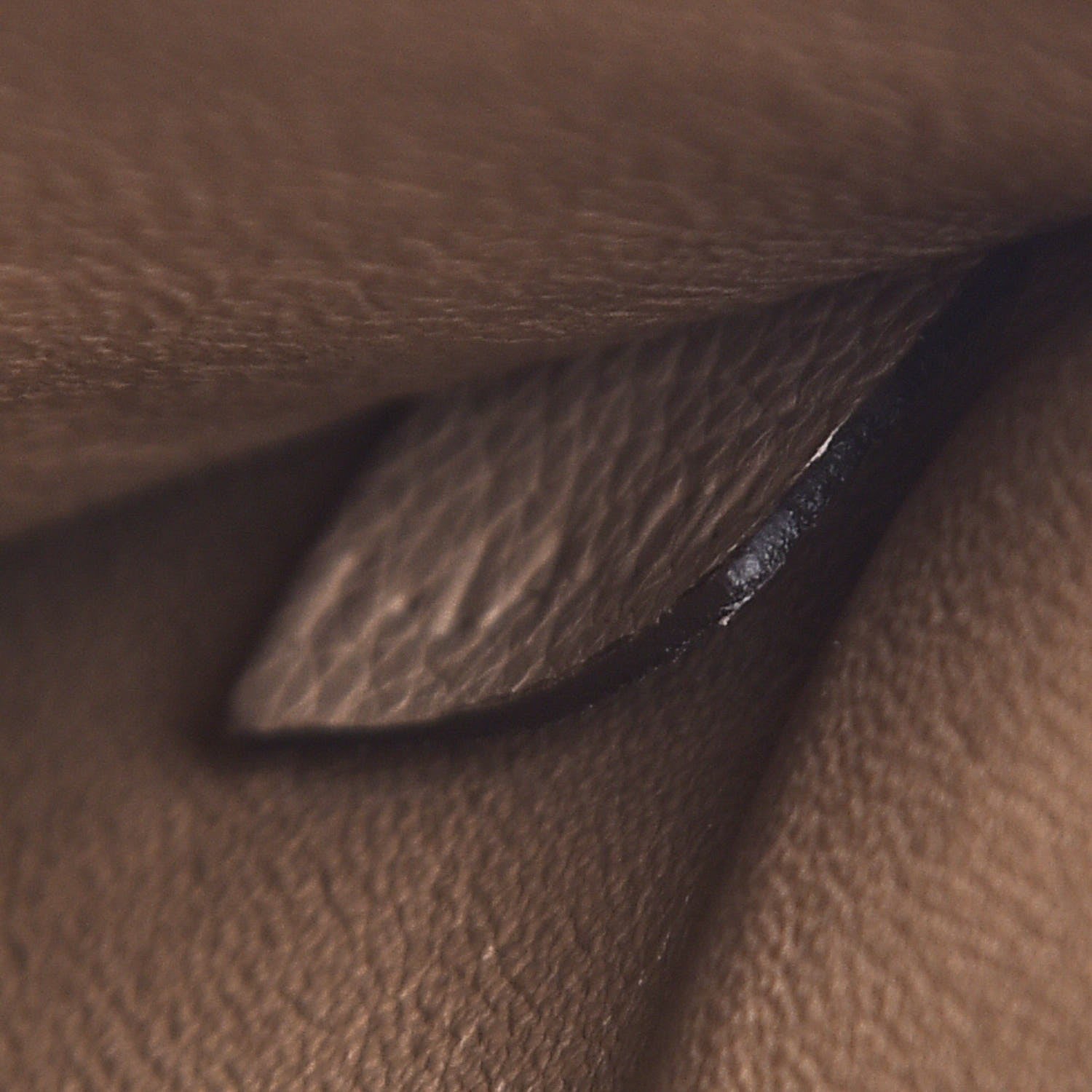 Celine Drummed Calfskin Suede Small Trapeze Dune 10 of 10