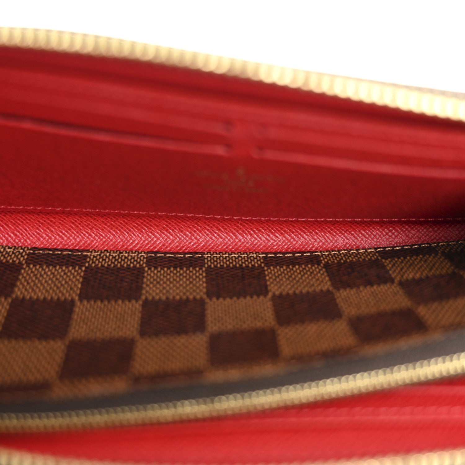 Louis Vuitton Damier Ebene Clemence Wallet Cherry 5 of 8