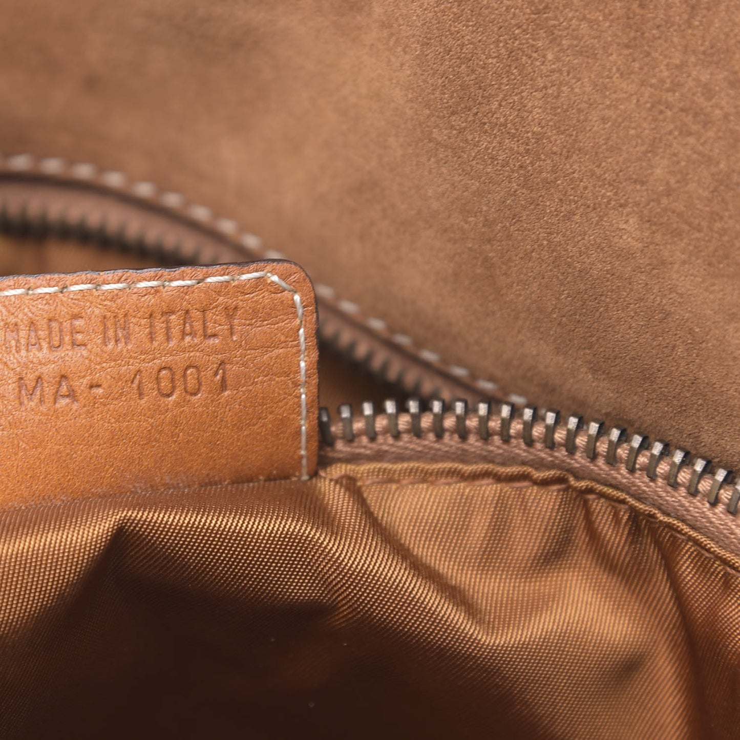 Calfskin Baudrier Saddle Bag Tan