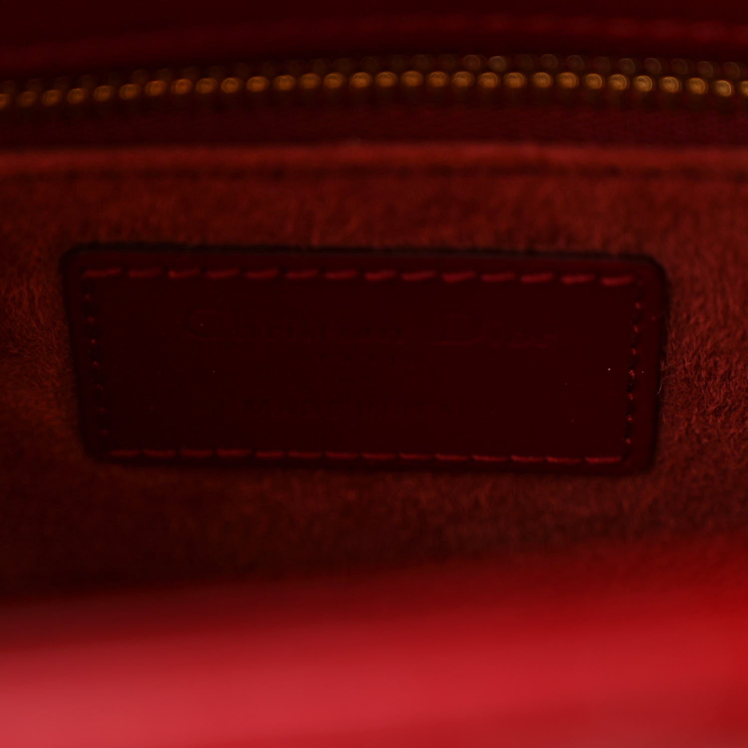 Christian Dior Patent Cannage Medium Lady Dior Red 6 of 12