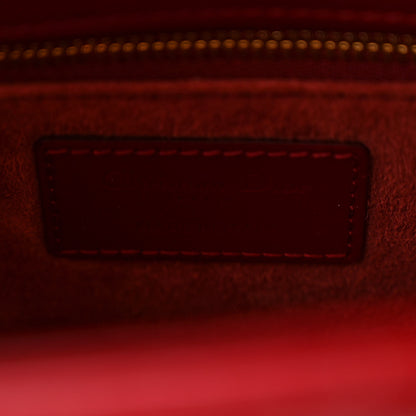 Christian Dior Patent Cannage Medium Lady Dior Red 6 of 12