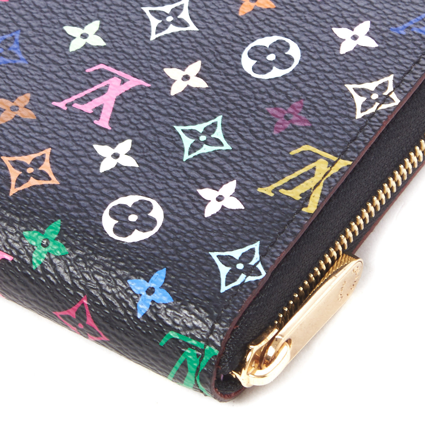 Monogram Multicolor Zippy Coin Purse Black Violet