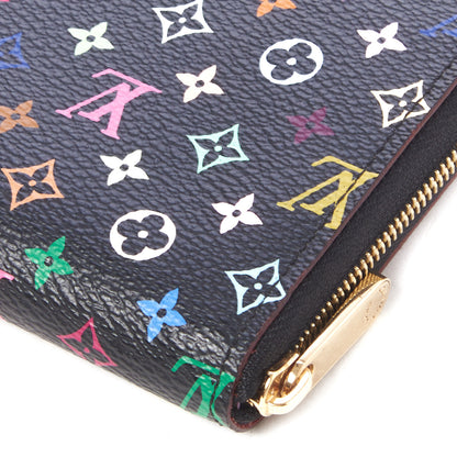 Louis Vuitton Monogram Multicolor Zippy Coin Purse Black Violet 4 of 8
