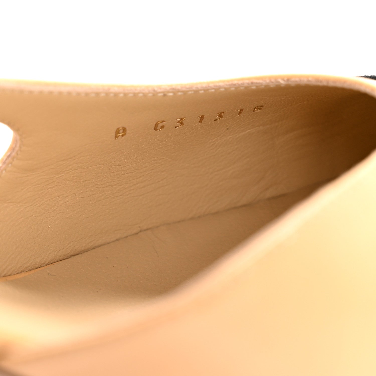 Chanel Goatskin Grosgrain Cap Toe CC Slingback Pumps 41 Beige Black 9 of 11