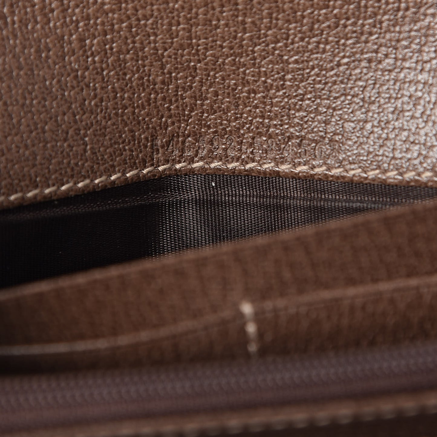 GG Supreme Monogram Web Ophidia Wallet On Chain Brown