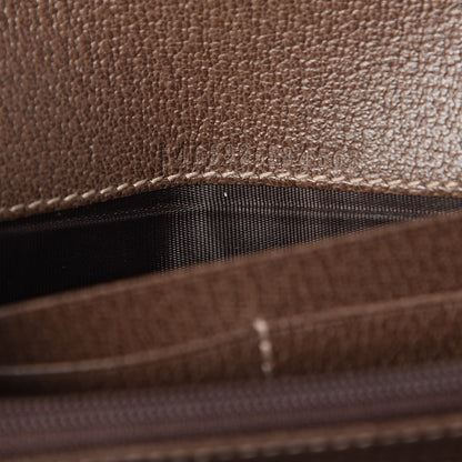 Gucci GG Supreme Monogram Web Ophidia Wallet On Chain Brown 7 of 10