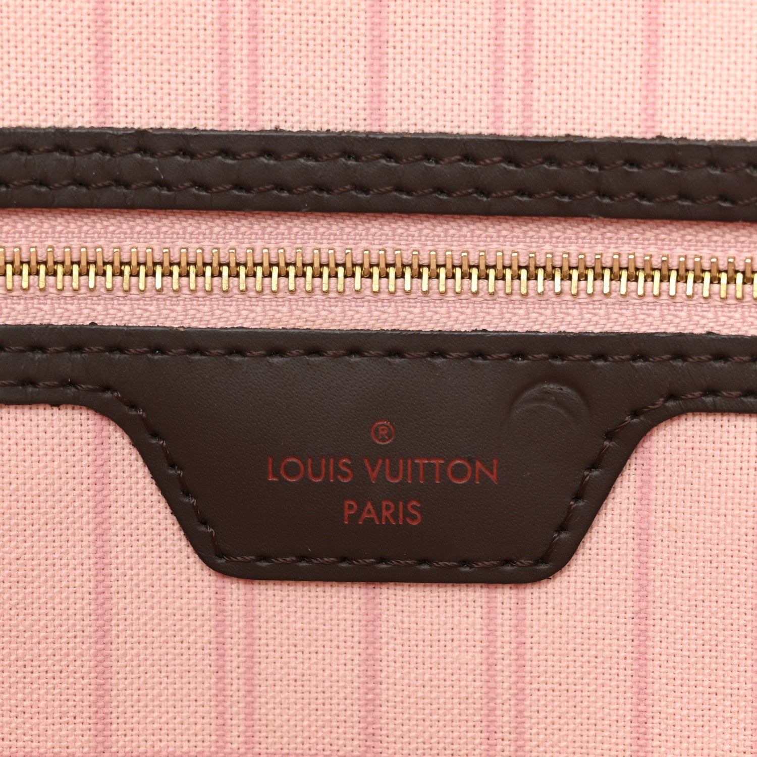 Louis Vuitton Damier Ebene Neo Neverfull MM Rose Ballerine 7 of 13