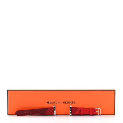 Hermes Nylon Weave Apple Watch Single Tour Band 40mm Rouge De Coeur Rouge H 7 of 7