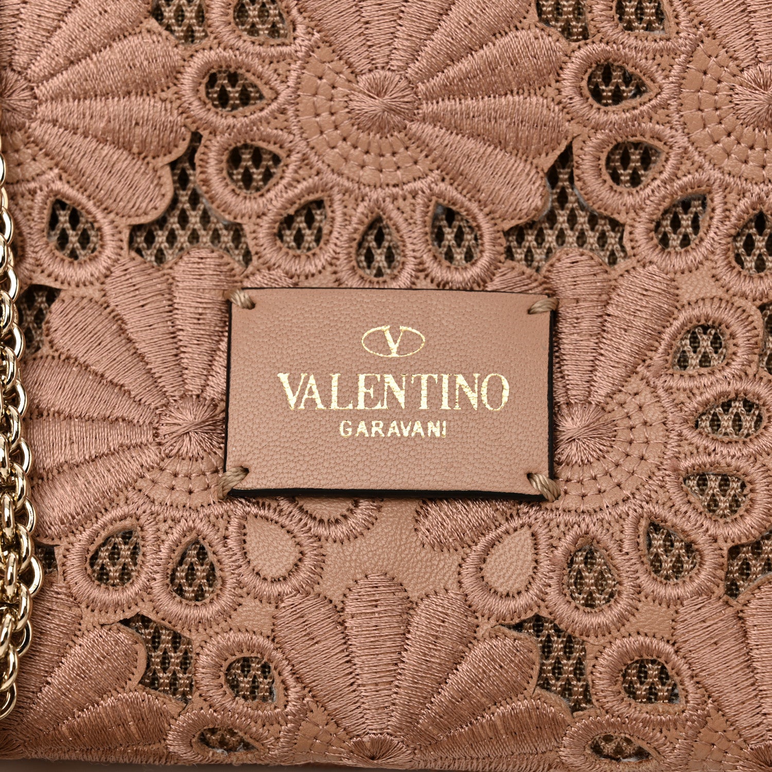 Valentino Garavani Nappa Lace Girello Flap Blush 8 of 13