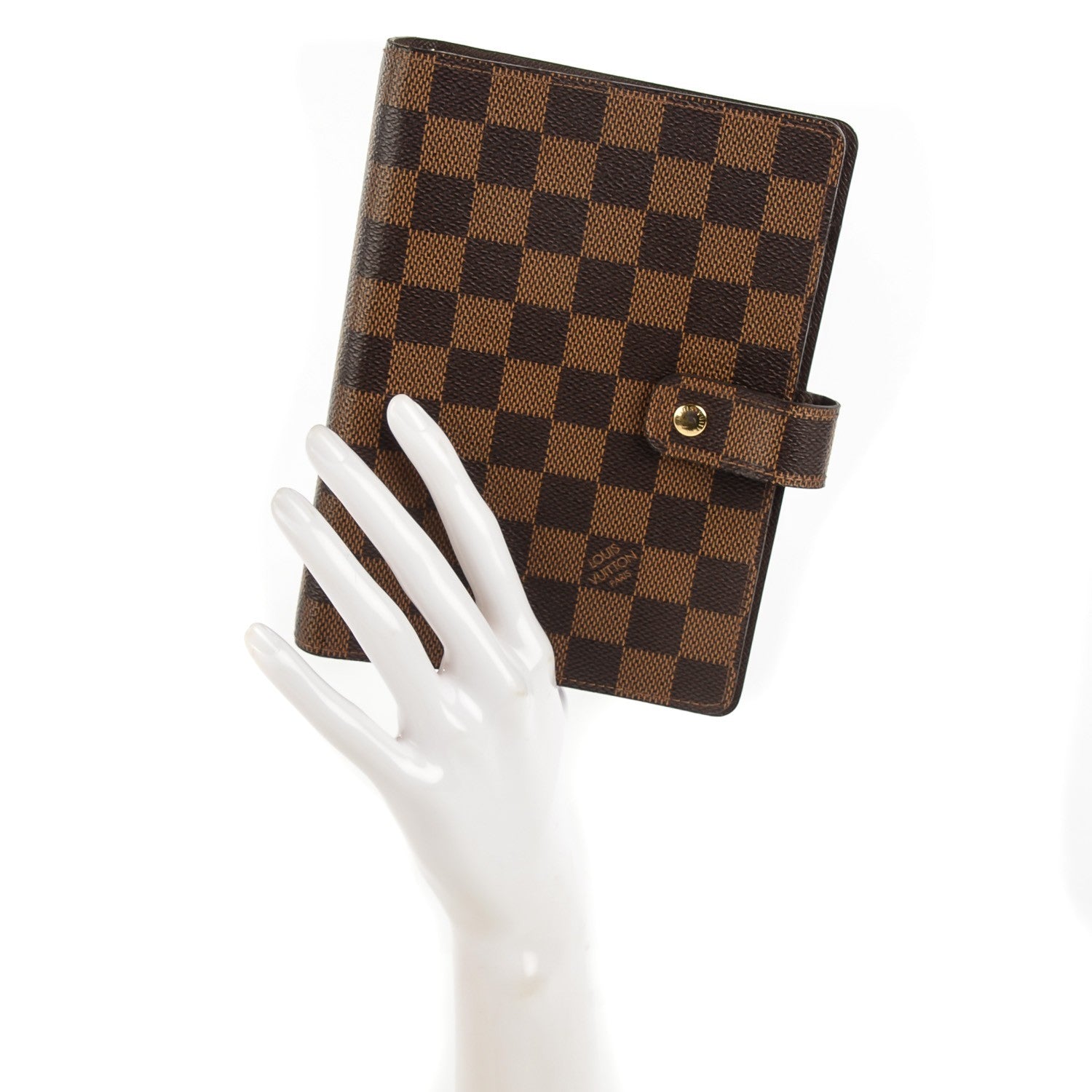 Louis Vuitton Damier Ebene Medium Ring Agenda Cover 2 of 8