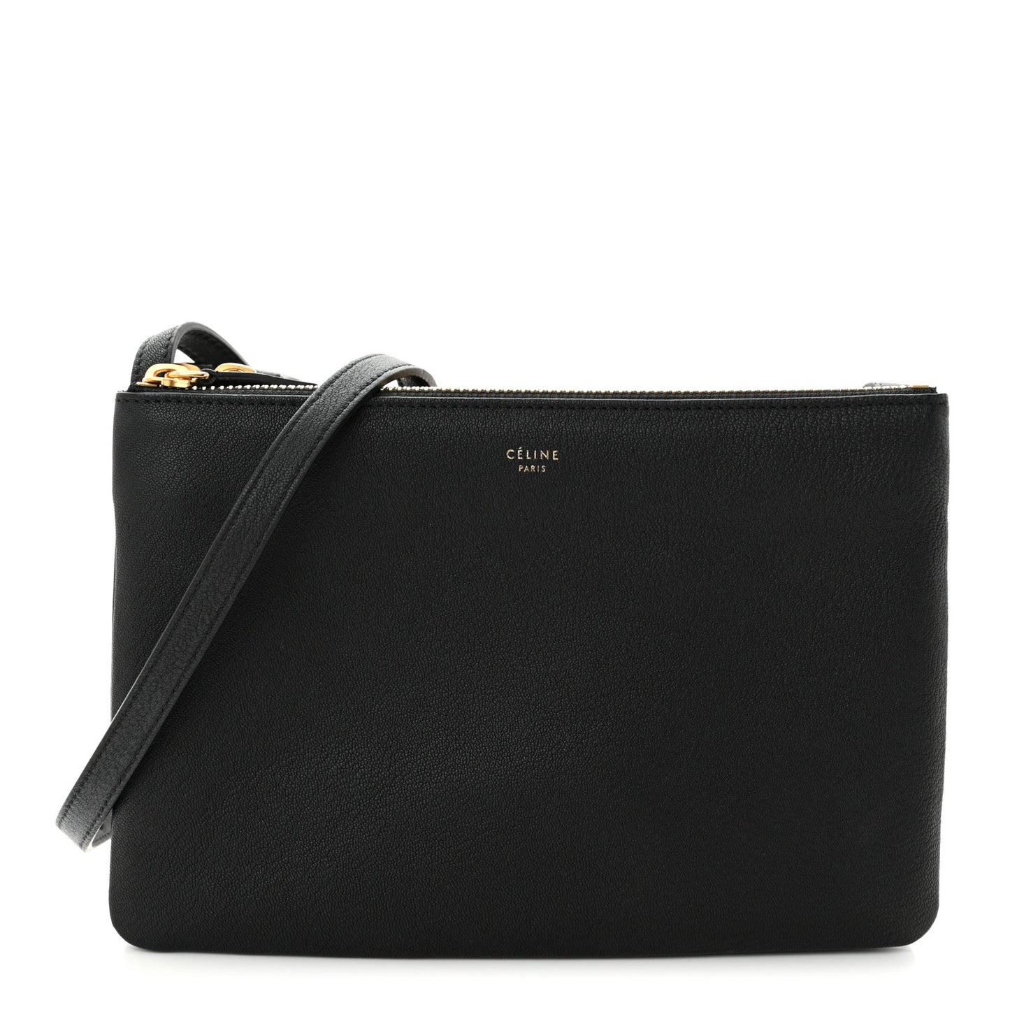 Lambskin Small Trio Crossbody Bag Black