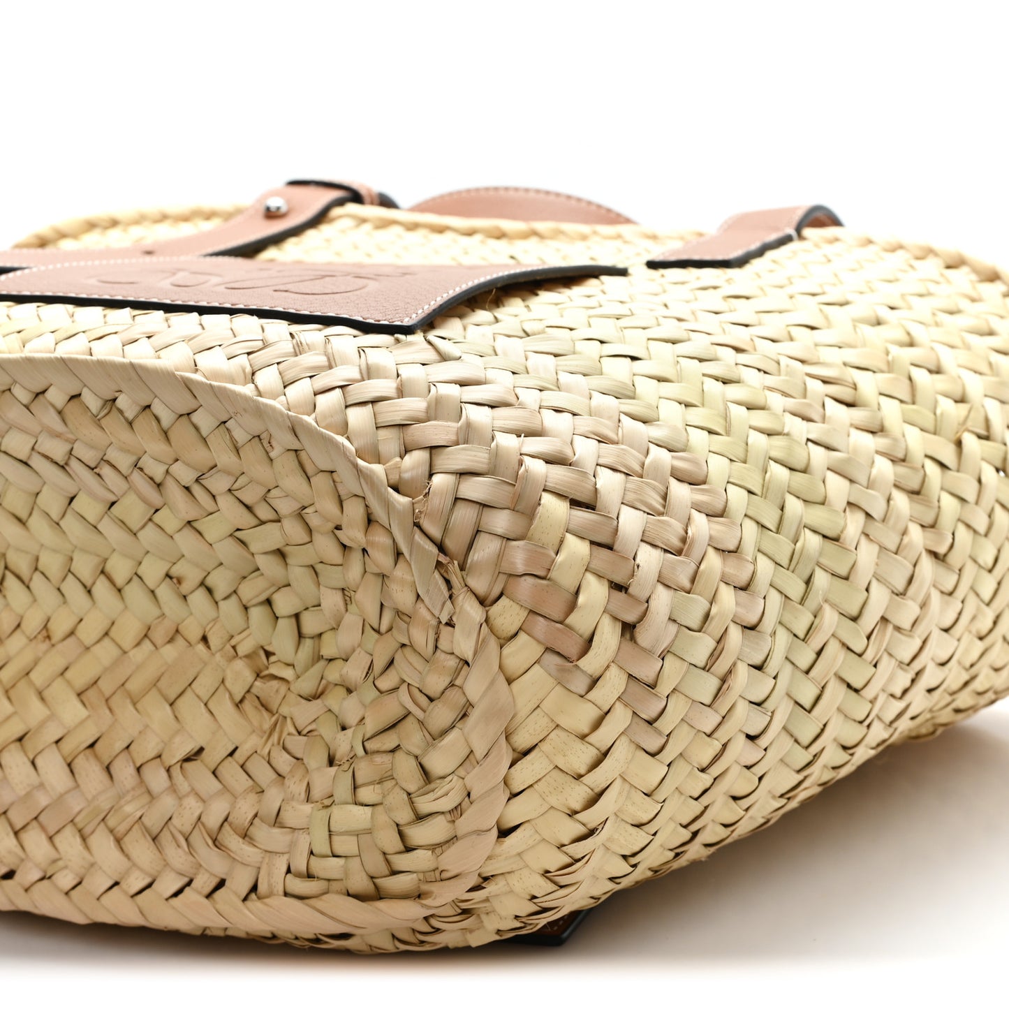 Raffia Basket Tote Bag Natural Tan