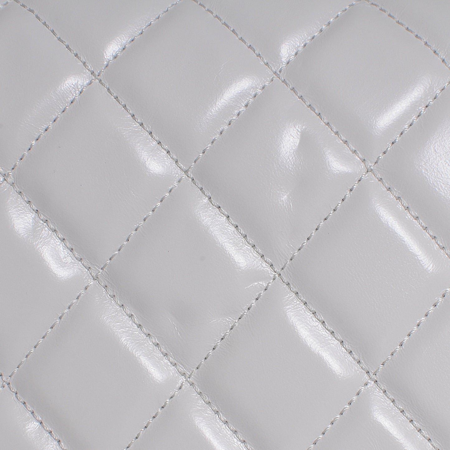 Lambskin Quilted Medium Boy Flap White