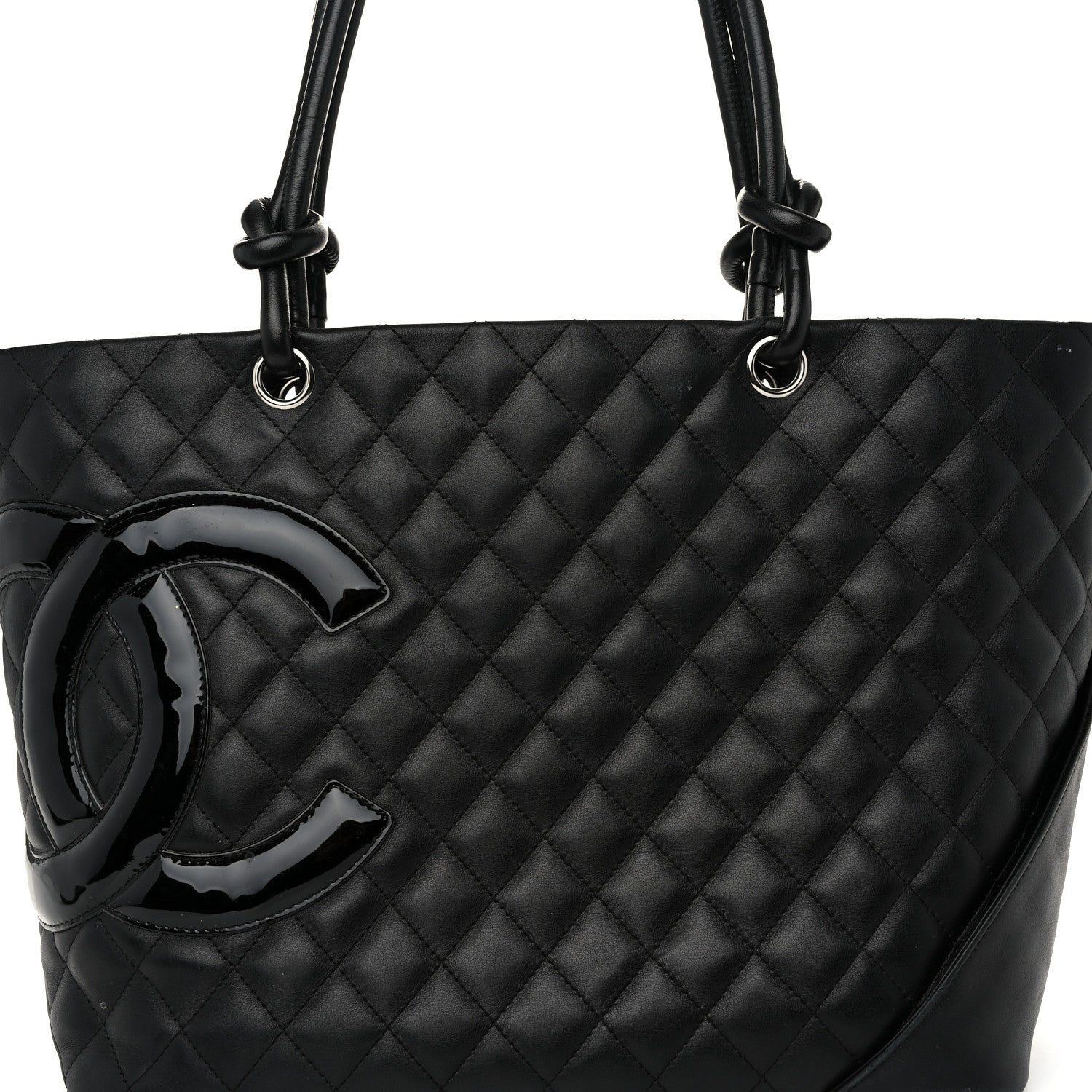 Chanel Calfskin Quilted Large Cambon Tote Black 8 of 12