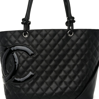 Chanel Calfskin Quilted Large Cambon Tote Black 8 of 12
