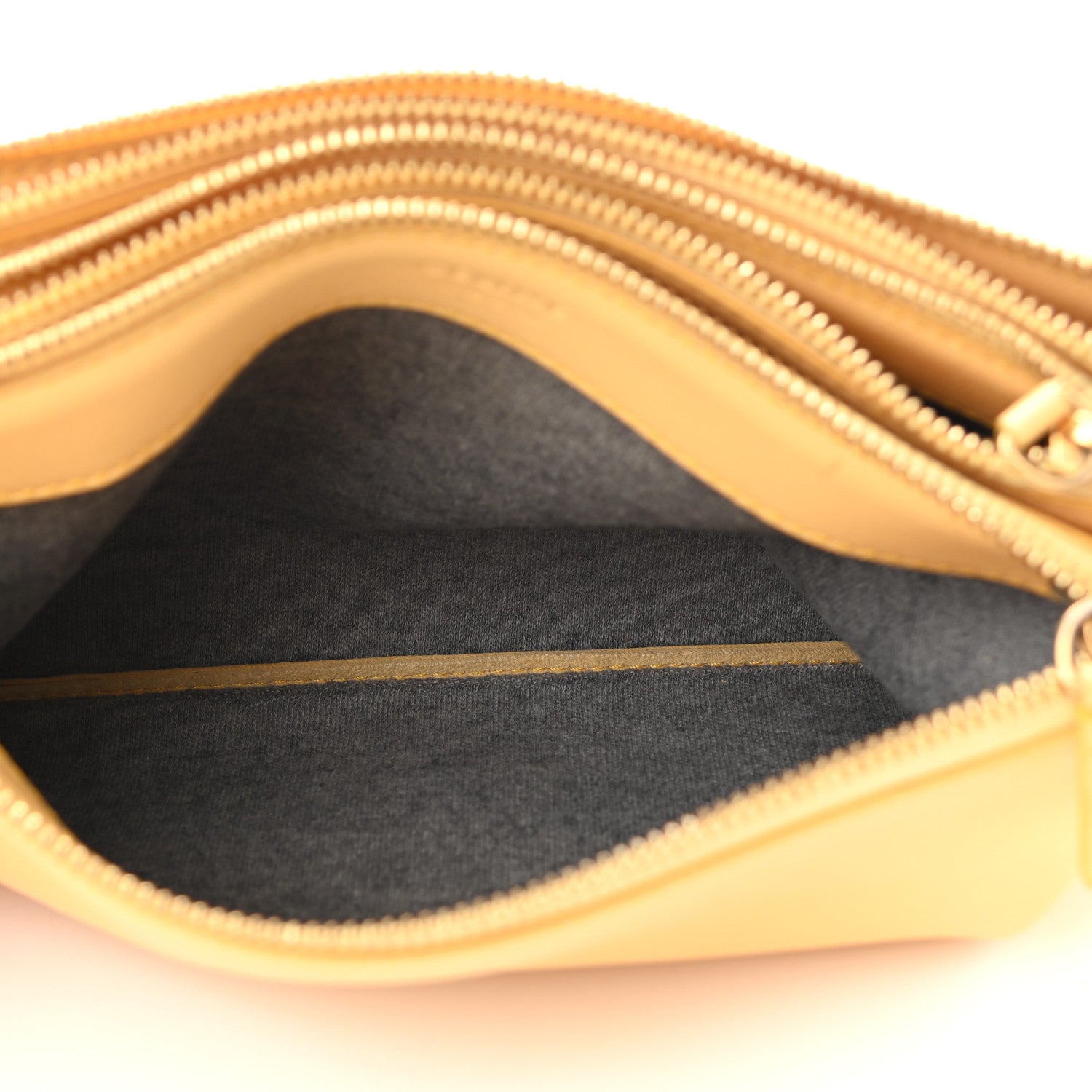 Celine Lambskin Small Trio Crossbody Bag Butter 6 of 14
