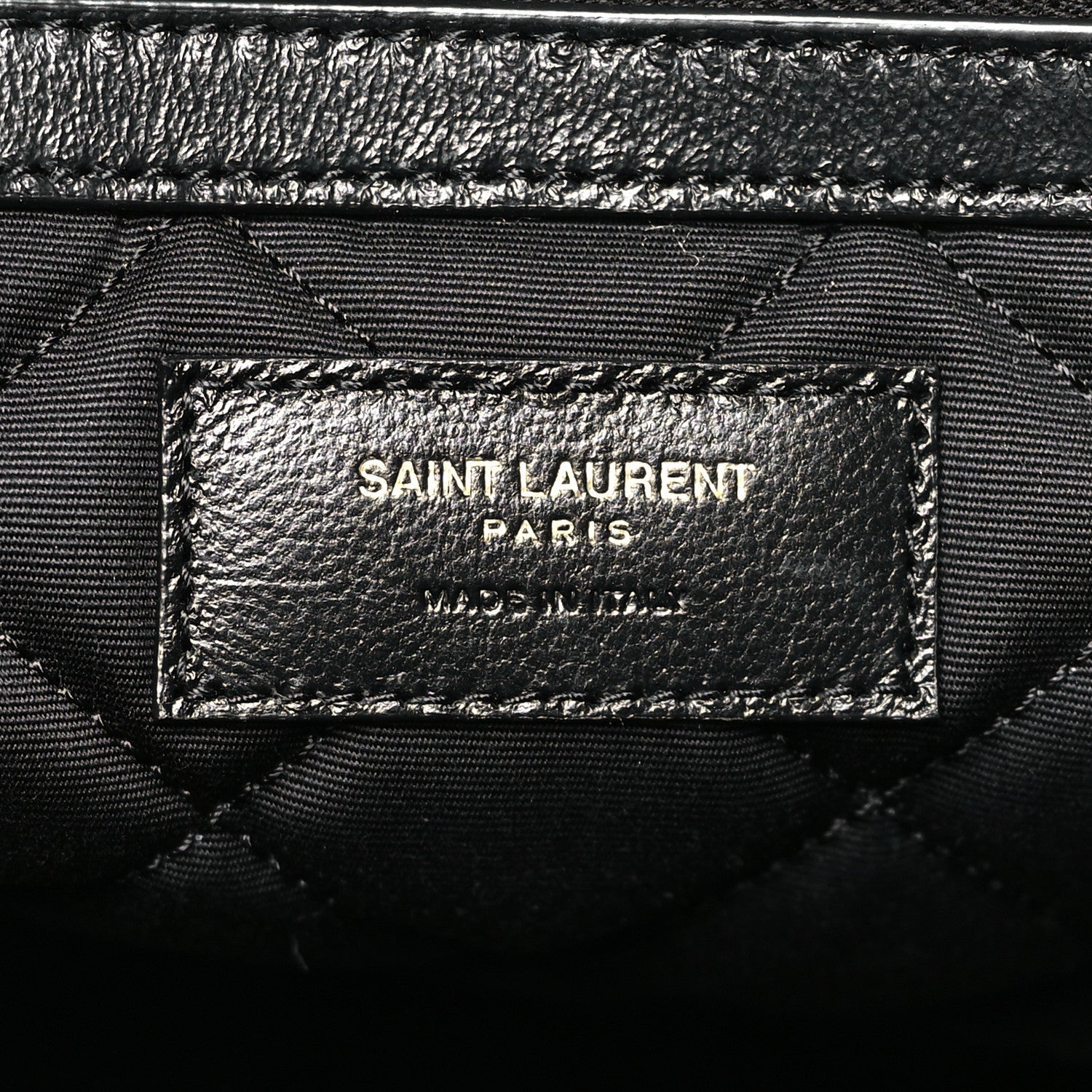 Saint Laurent Calfskin Quilted ES Giant Travel Bag Black 6 of 9