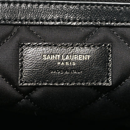 Saint Laurent Calfskin Quilted ES Giant Travel Bag Black 6 of 9