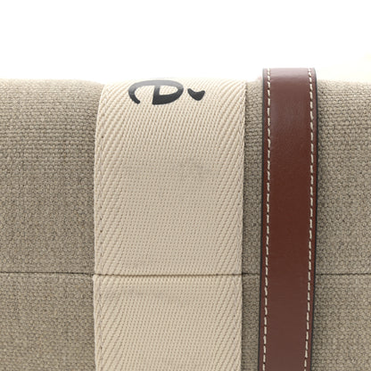 Chloe Cotton Calfskin Medium Woody Ribbon Tote White Brown 11 of 11