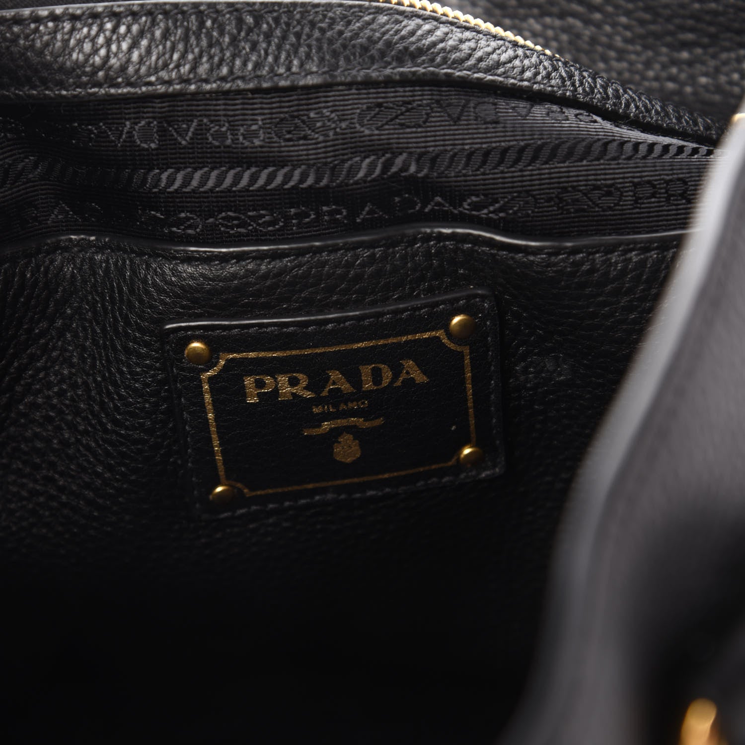 Prada Vitello Phenix Tote Black 8 of 9