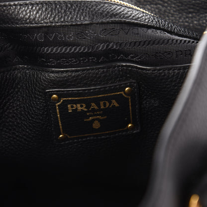Prada Vitello Phenix Tote Black 8 of 9