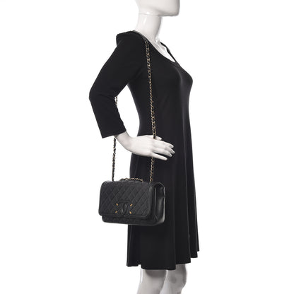 Chanel Caviar Quilted Medium CC Filigree Flap Black 2 of 17
