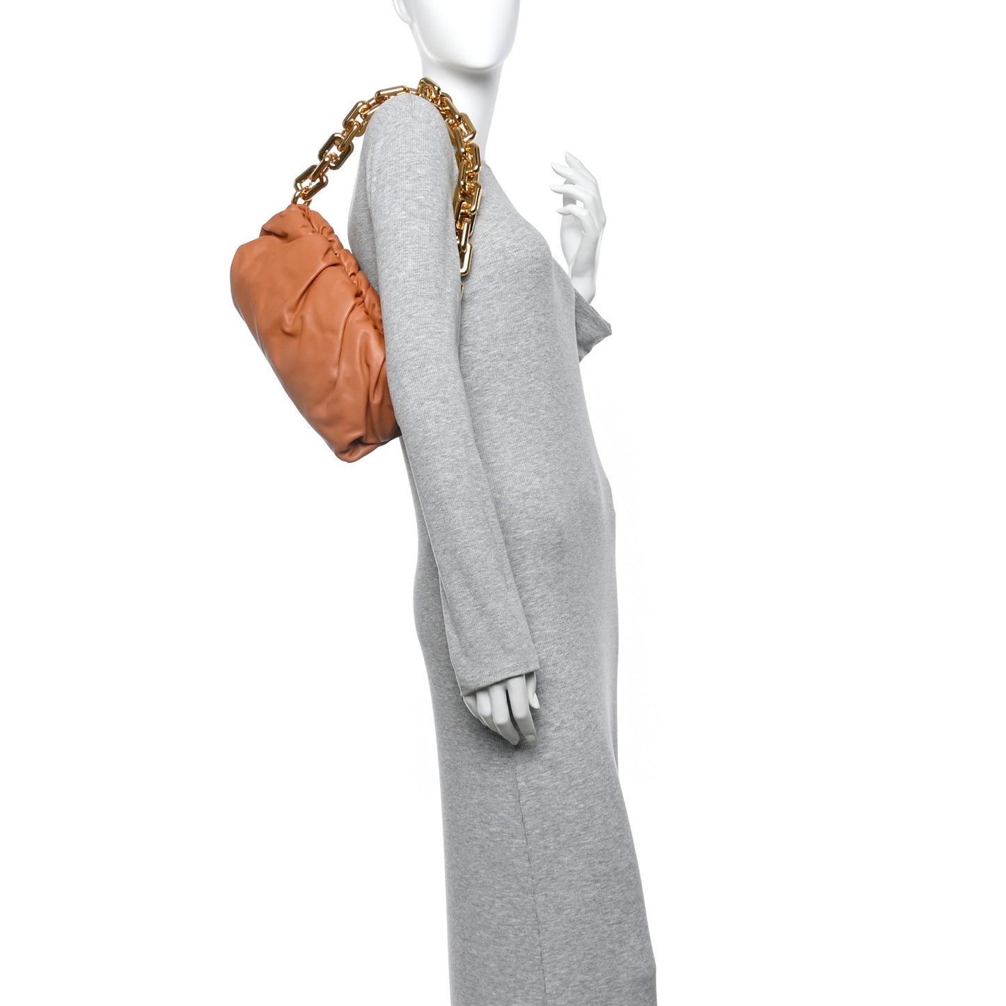 Calfskin The Pouch Chain Clay