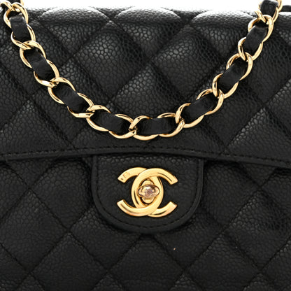 Chanel Caviar Quilted Mini Square Flap Black 8 of 11
