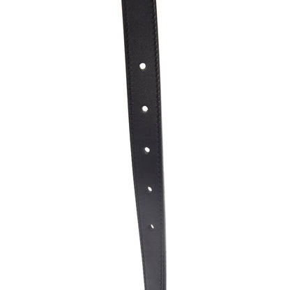 Gucci Calfskin Pearl Double G 20mm Belt 100 40 Black Cream 5 of 6