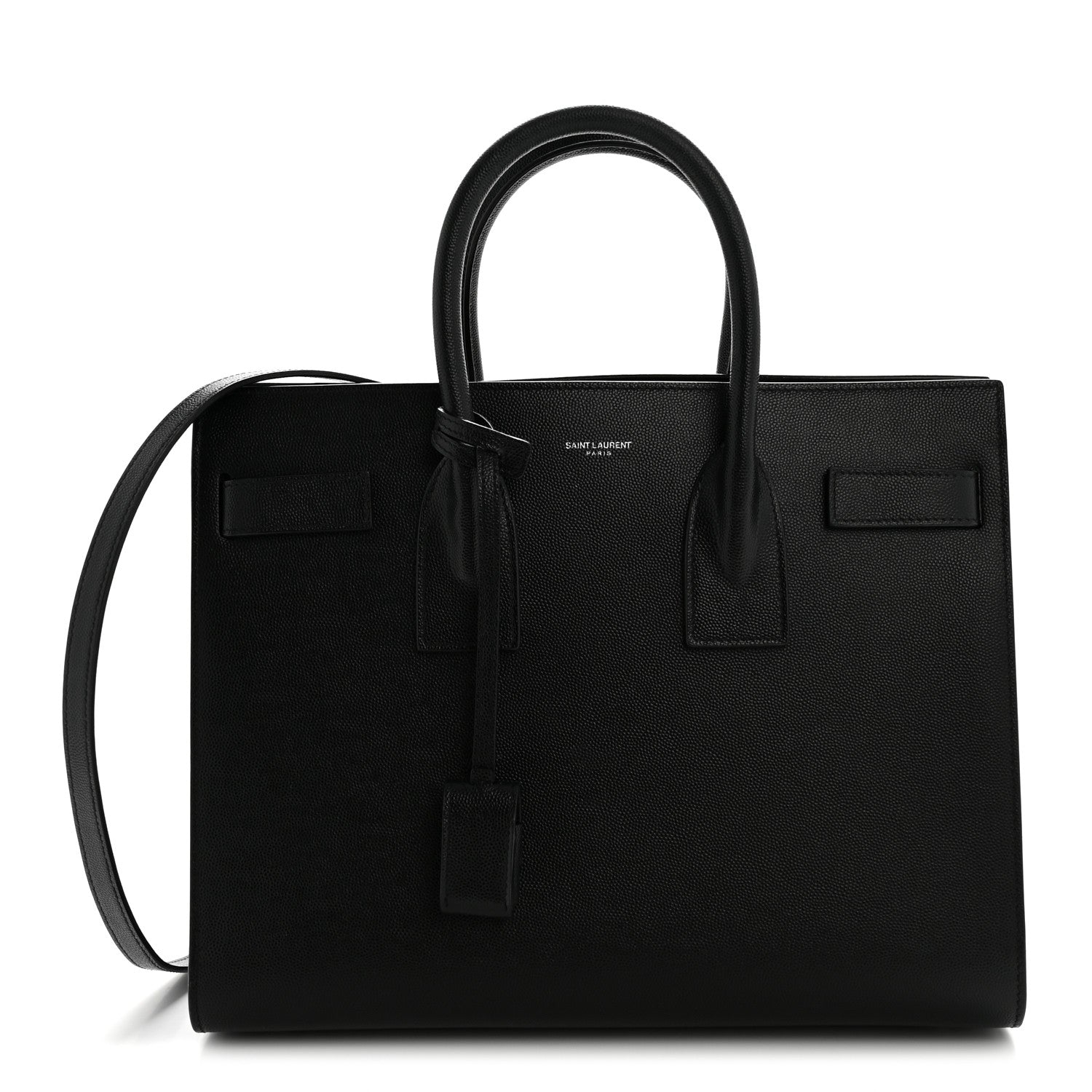 Saint Laurent Grained Calfskin Small Sac De Jour Black 1 of 16