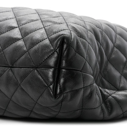 Saint Laurent Lambskin Quilted Maxi Icare Shopping Tote Black 11 of 11