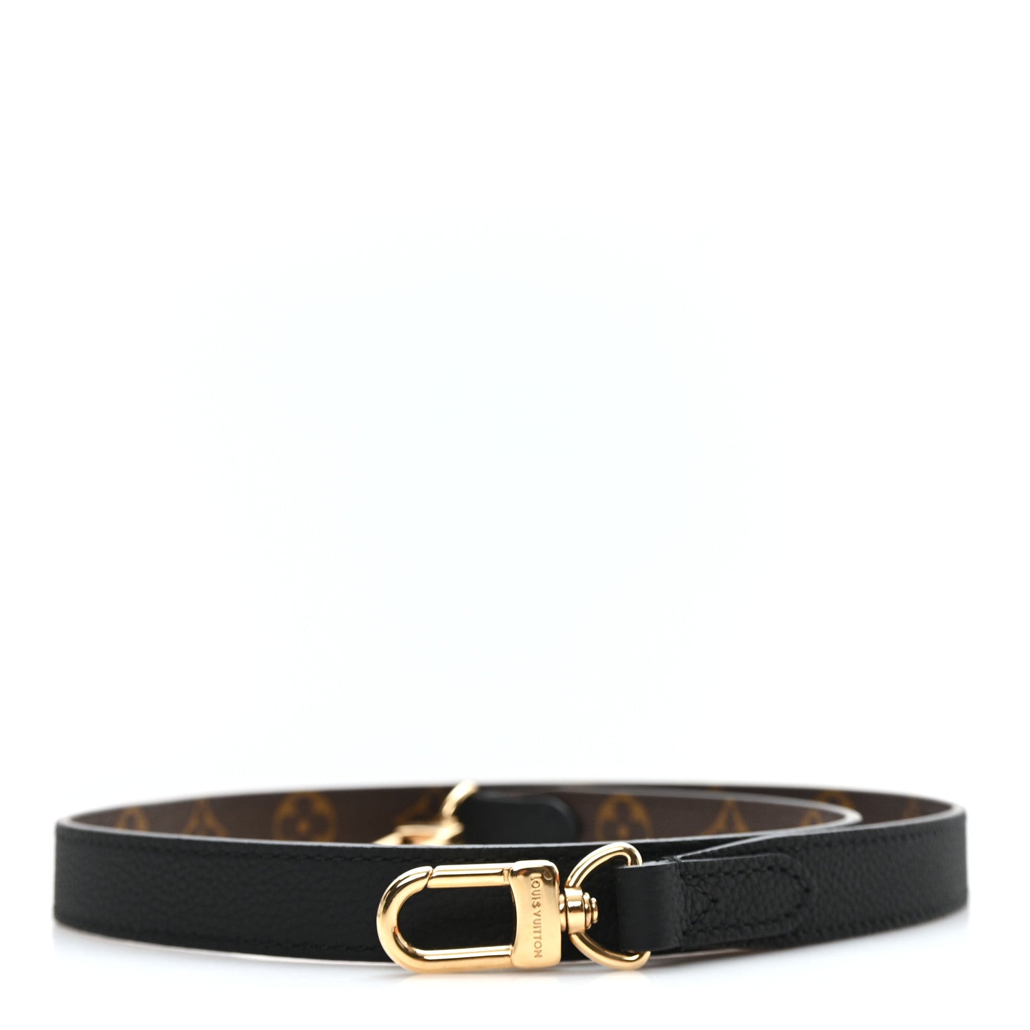 Louis Vuitton Monogram Neverfull Inside Out Bandouliere BB Shoulder Strap Black 4 of 4