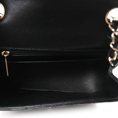 Chanel Lambskin Chevron Quilted Mini Square Flap Black 5 of 10
