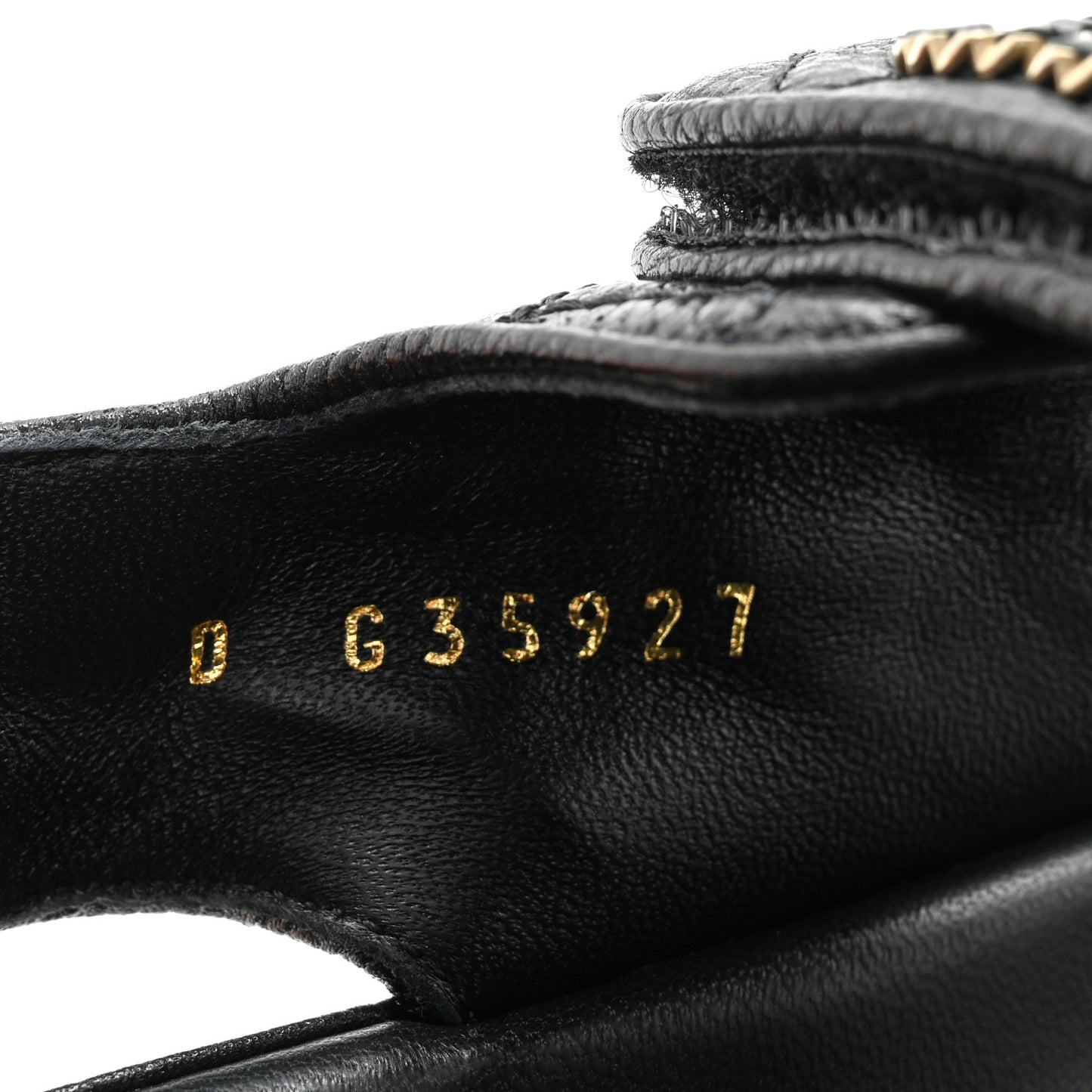Grained Calfskin Velcro Dad Sandals 37 Black