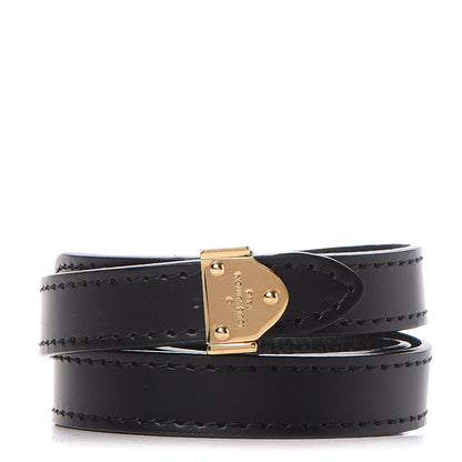 Louis Vuitton Calfskin Box It Bracelet 17 Black 1 of 5