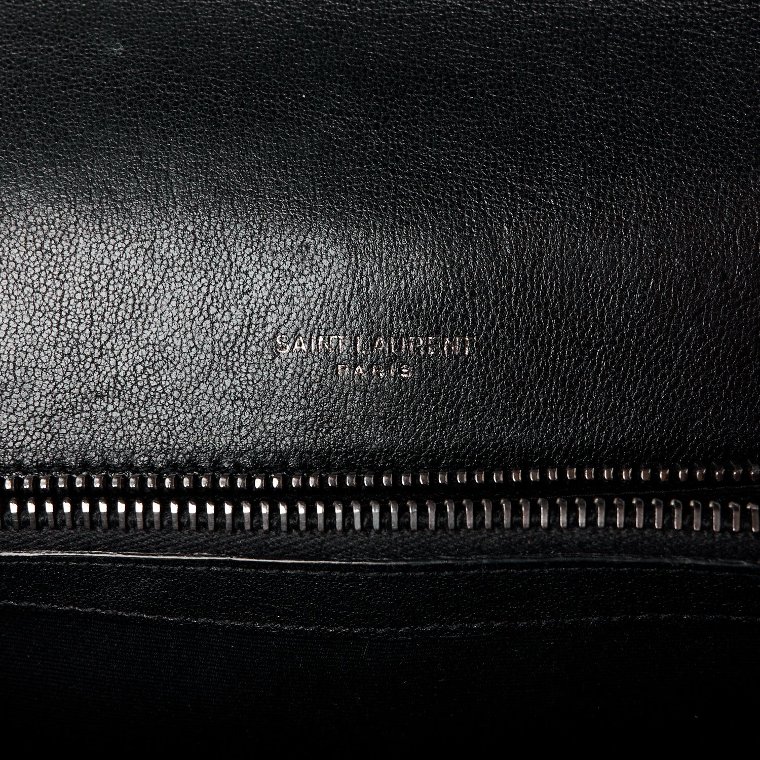 Saint Laurent Sheepskin Matelasse Chevron Monogram Medium College Bag Black 6 of 11