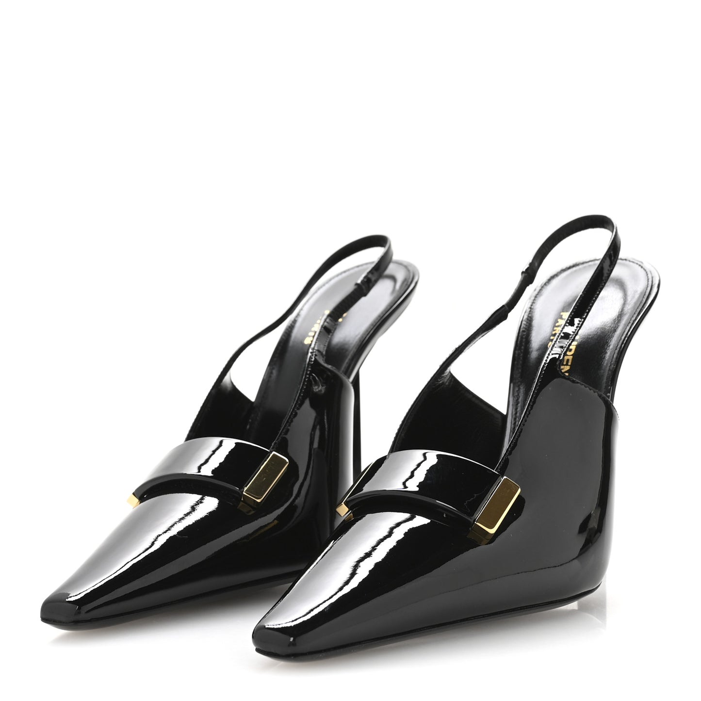 Vernice Grupy Madame 115mm Slingback Pumps 37 Black