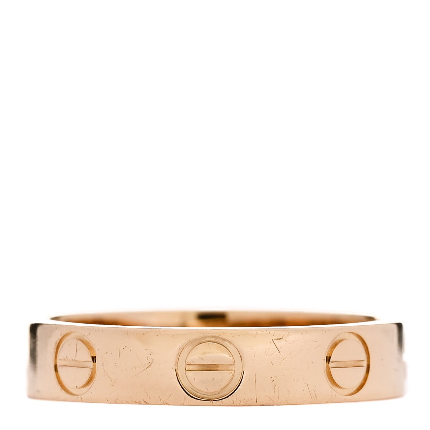 Cartier 18K Yellow Gold 3.5mm LOVE Wedding Band Ring 49 4.75 3 of 5