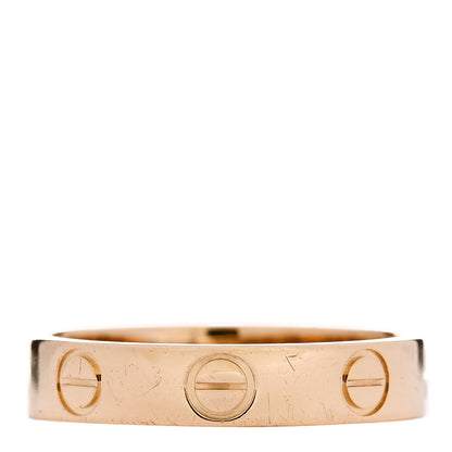 Cartier 18K Yellow Gold 3.5mm LOVE Wedding Band Ring 49 4.75 3 of 5