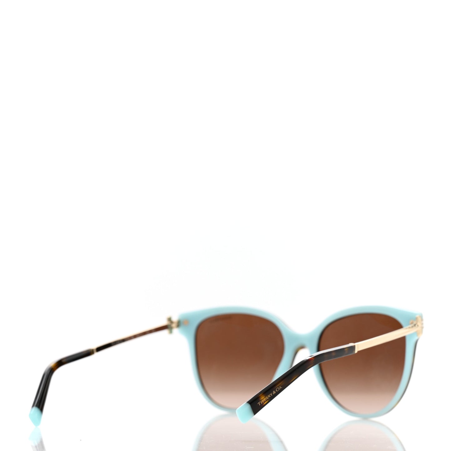 Acetate Metal Crystal TF 4193-B Sunglasses Black Blue