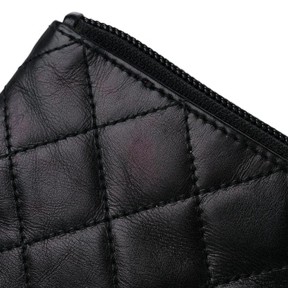 Chanel Calfskin Quilted Cambon Key Pouch Black 9 of 10