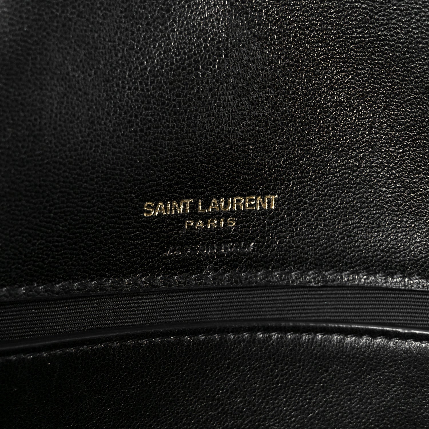 Saint Laurent Lambskin Chevron Quilted Small Loulou Black 7 of 13