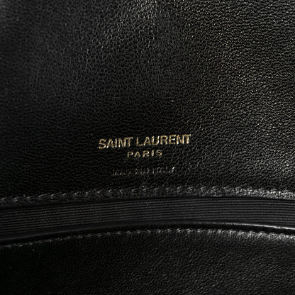 Saint Laurent Lambskin Chevron Quilted Small Loulou Black 7 of 13