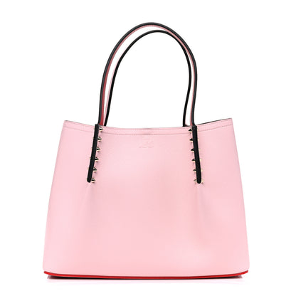 Christian Louboutin Calfskin Spiked Small Cabarock Shopper Tote Poupee 1 of 10