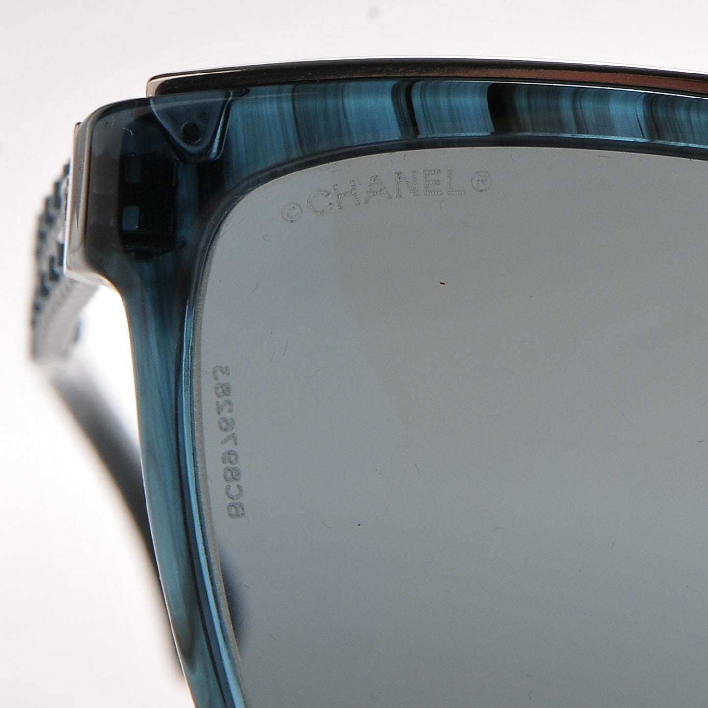 Square Chain Sunglasses 5360-Q Dark Blue