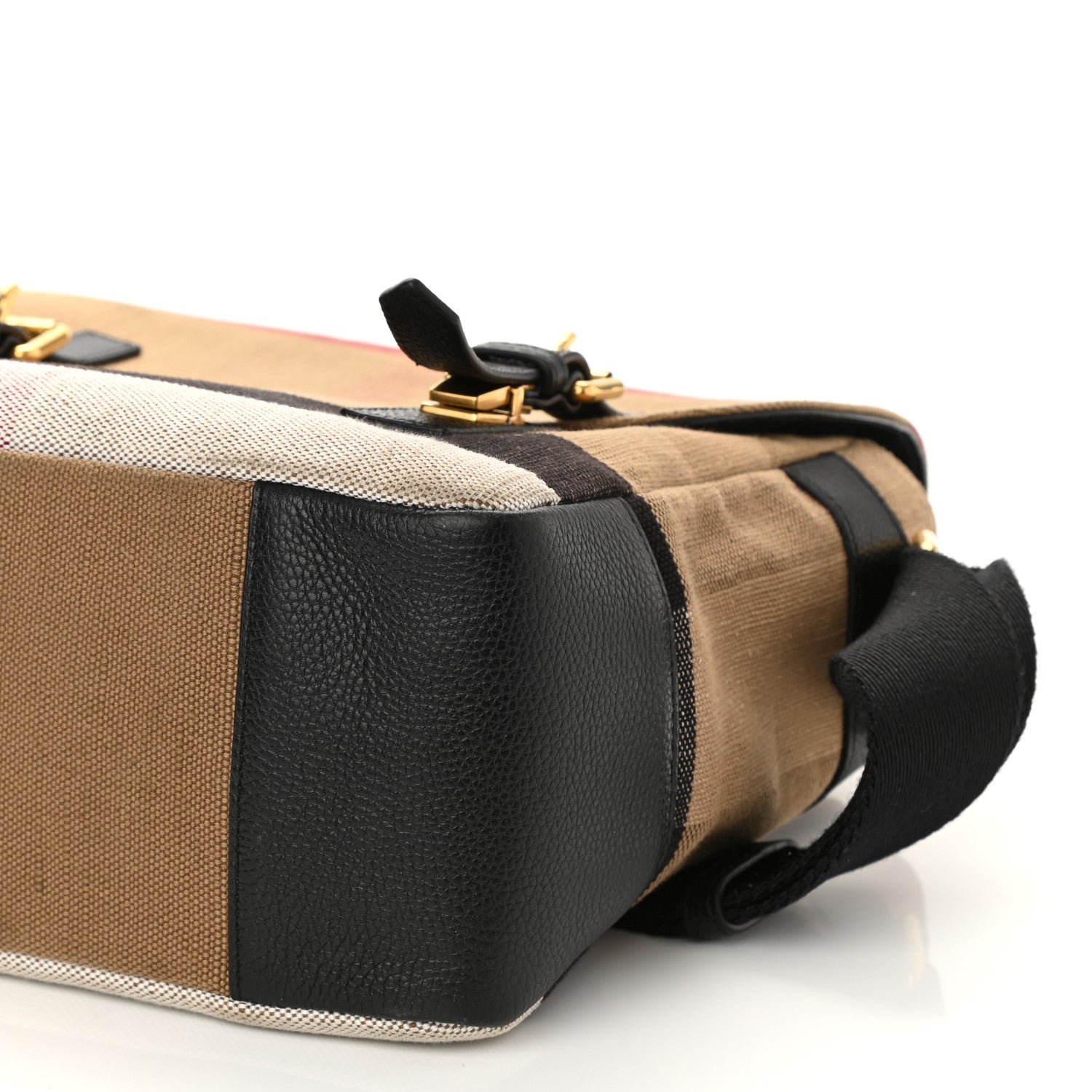 Burberry Canvas Mega Check Small Baildon Messenger Bag Black 9 of 9