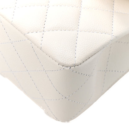 Chanel Caviar Quilted Small Double Flap White 11 of 11
